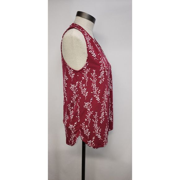 41 Hawthorn Red V-neck tank top Size S - Picture 6 of 7